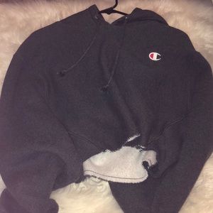 champion crop sweatshirt